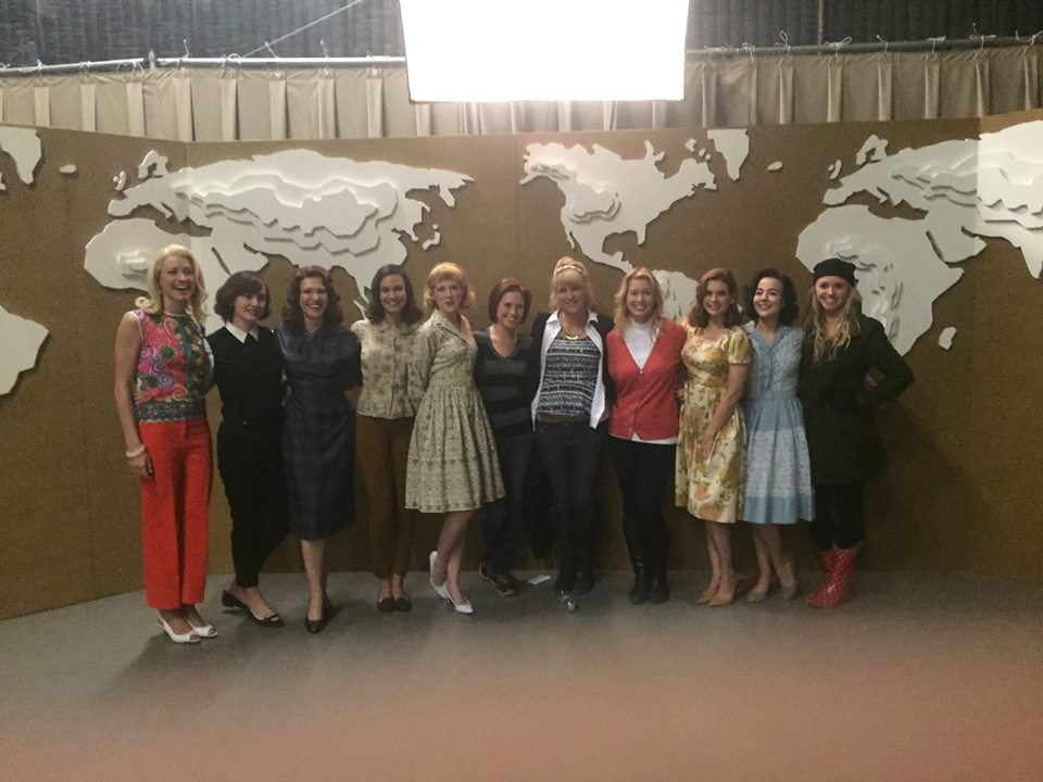 Rebecca Fox, et al., with the cast of The Astronaut Wives Club
